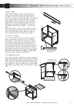 Preview for 23 page of Kleenmaid Professional 3 Burner Series Assembly/Installation/Operating Instructions