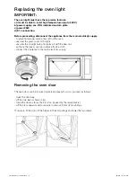 Preview for 14 page of Kleenmaid Professional TO851X Installation And Operating Instructions Manual