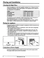 Preview for 5 page of Kleenmaid RRB146 Instructions For Use And Warranty Details