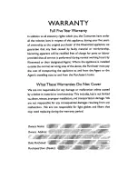 Preview for 15 page of Kleenmaid RRB146 Instructions For Use And Warranty Details