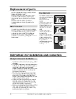 Preview for 19 page of Kleenmaid TO200W Instructions For Use And Warranty Details