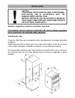 Preview for 11 page of Kleenmaid TO552X Installation And Operating Instructions Manual