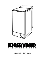 Kleenmaid TX728A Manual preview