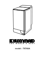 Preview for 1 page of Kleenmaid TX768A Use And Care Manual