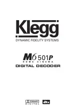 Предварительный просмотр 1 страницы Klegg M6 501P Manual