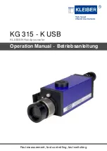 KLEIBER KG 315-K USB Operation Manual preview