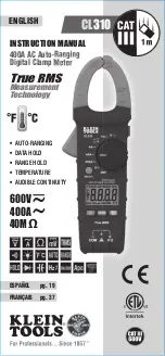 Предварительный просмотр 1 страницы Klein Tools 09264469018 Instruction Manual