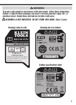 Preview for 3 page of Klein Tools 93PLL Instruction Manual