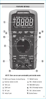 Предварительный просмотр 7 страницы Klein Tools CAT III Instruction Manual