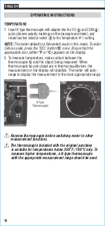 Предварительный просмотр 16 страницы Klein Tools CAT III Instruction Manual