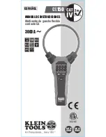 Preview for 9 page of Klein Tools CL150 Instruction Manual