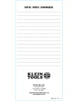 Preview for 24 page of Klein Tools CL150 Instruction Manual