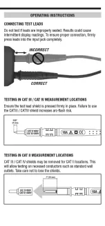 Предварительный просмотр 7 страницы Klein Tools CL360 Instruction Manual