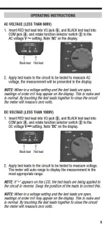 Предварительный просмотр 9 страницы Klein Tools CL360 Instruction Manual