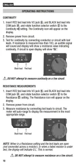 Предварительный просмотр 10 страницы Klein Tools CL360 Instruction Manual