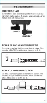 Предварительный просмотр 9 страницы Klein Tools CL800E Instruction Manual