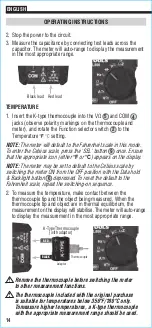 Предварительный просмотр 14 страницы Klein Tools CL800E Instruction Manual