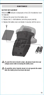 Предварительный просмотр 15 страницы Klein Tools CL800E Instruction Manual