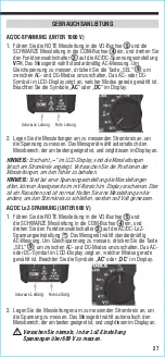 Предварительный просмотр 27 страницы Klein Tools CL800E Instruction Manual