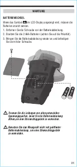 Предварительный просмотр 31 страницы Klein Tools CL800E Instruction Manual