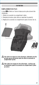 Предварительный просмотр 47 страницы Klein Tools CL800E Instruction Manual