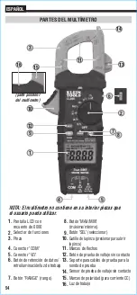 Предварительный просмотр 54 страницы Klein Tools CL800E Instruction Manual