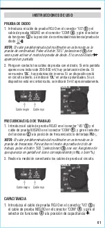 Предварительный просмотр 61 страницы Klein Tools CL800E Instruction Manual