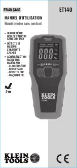 Предварительный просмотр 13 страницы Klein Tools ET140 Instruction Manual