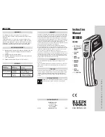 Klein Tools IR1000 Instruction Manual предпросмотр