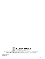 Предварительный просмотр 36 страницы Klein Tools KG5295-6-6L Instruction Manual