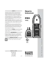 Preview for 3 page of Klein Tools KLET300 Instruction Manual