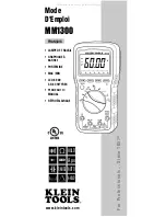 Preview for 17 page of Klein Tools MM1300 Instruction Manual