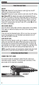 Preview for 6 page of Klein Tools MM325 Instruction Manual