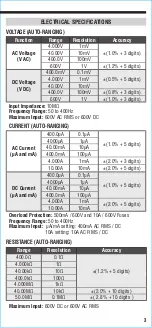 Preview for 3 page of Klein Tools MM420 Instruction Manual