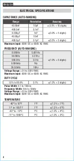 Предварительный просмотр 4 страницы Klein Tools MM420 Instruction Manual