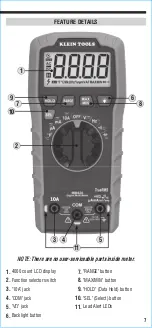 Предварительный просмотр 7 страницы Klein Tools MM420 Instruction Manual