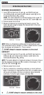 Предварительный просмотр 12 страницы Klein Tools MM420 Instruction Manual