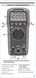 Preview for 23 page of Klein Tools MM420 Instruction Manual