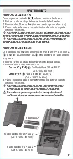 Предварительный просмотр 31 страницы Klein Tools MM420 Instruction Manual