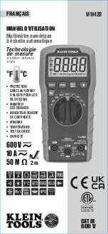 Preview for 33 page of Klein Tools MM420 Instruction Manual