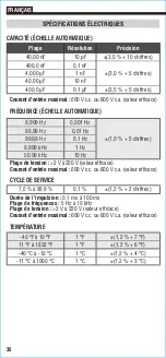 Preview for 36 page of Klein Tools MM420 Instruction Manual