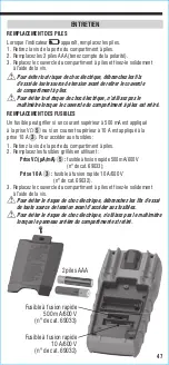 Preview for 47 page of Klein Tools MM420 Instruction Manual