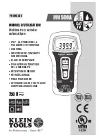 Предварительный просмотр 13 страницы Klein Tools MM500A Instruction Manual