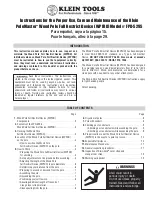 Preview for 1 page of Klein Tools PoleMaster FPD-5295 Instructions Manual