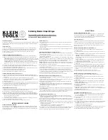 Preview for 1 page of Klein Tools VDV226-011 Operating Instructions