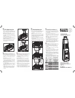 Предварительный просмотр 1 страницы Klein Tools VDV427-013 Operating Instructions