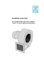 Klein DEG Series Installation Instruction preview