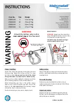 Preview for 2 page of kleinmetall ALLSAFE Series Instructions