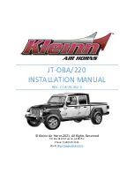 Kleinn Air Horns JT-OBA Installation Manual предпросмотр