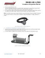 Preview for 20 page of Kleinn Air Horns RNGR-102-1/220 Installation Manual